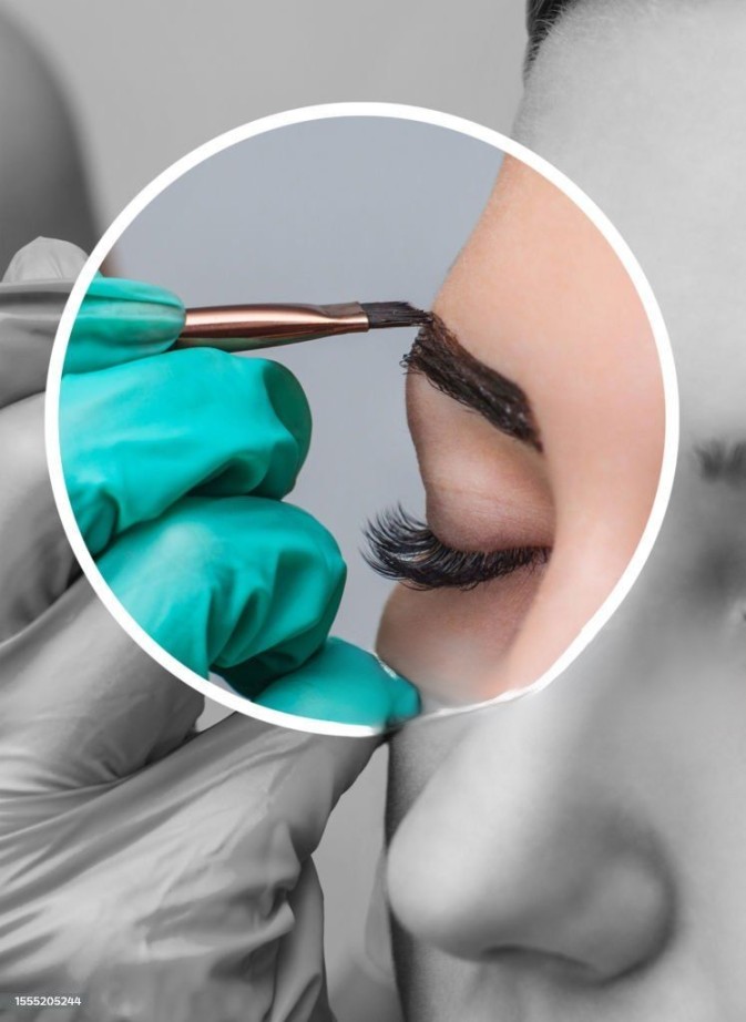 Tinting beauty service at Sammy's Brow Bar & Spa in Austin, Texas